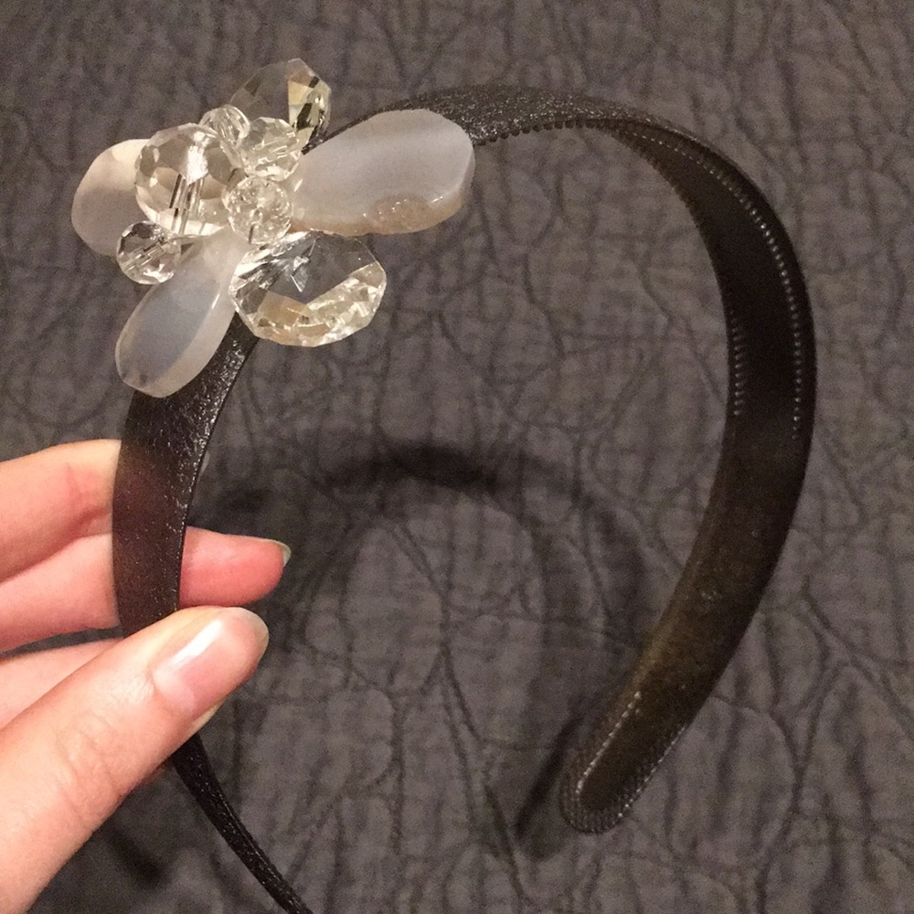 Crystal flower headband